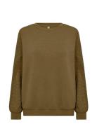 Sc-Banu Tops Sweat-shirts & Hoodies Sweat-shirts Khaki Green Soyaconce...