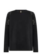 Sc-Banu Tops T-shirts & Tops Long-sleeved Navy Soyaconcept