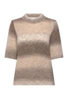 Leana Knit Top Tops Knitwear Jumpers Beige Noella