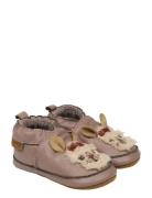 Leather Slipper - 3D Tøfler Innesko Pink Mikk-line