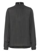 Trine Blouse Tops Blouses Long-sleeved Black Kaffe