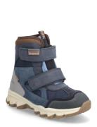 Bisgaard Edon Tex Vinterstøvletter Med Borrelås Navy Bisgaard
