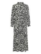 Kaemina Dress Knelang Kjole White Kaffe