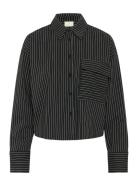 Kaeliana Shirt Tops Shirts Long-sleeved Black Kaffe