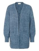 Katrina Knit Cardigan Tops Knitwear Cardigans Blue Kaffe
