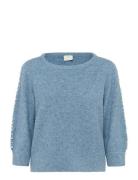 Kabetty Pullover Tops Knitwear Jumpers Blue Kaffe
