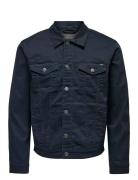 Onscoin Life Colour 4453 Trucker Dongerijakke Denimjakke Navy ONLY & S...