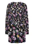 Flor Acrilica Kort Kjole Black Desigual
