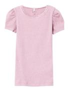 Nmfkab Ss Top Noos Tops T-shirts Short-sleeved Pink Name It