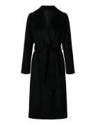 Slfrosa Wool Blend Coat Noos Ullfrakk Frakk Black Selected
