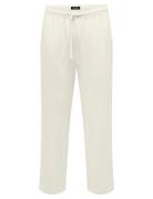 Onssinus Loose Visc Lin 0075 Pnt Cs Bottoms Trousers Casual White ONLY...