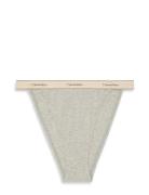 Tanga Lingerie Panties High Waisted Panties Grey Calvin Klein