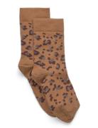 Leopard Socks Socks & Tights Socks Beige Melton