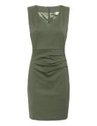 Sara Dress Kort Kjole Khaki Green Kaffe