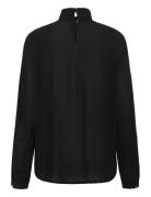 Trine Blouse Tops Blouses Long-sleeved Black Kaffe