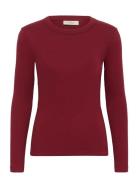 Dagnaiw T-Shirt Ls Tops T-shirts & Tops Long-sleeved Burgundy InWear