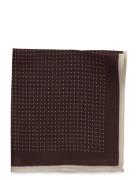 Hankie With Dots Lommetørkle Brown Lindbergh Black