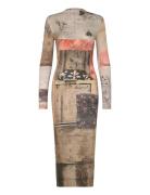 Lyra Knelang Kjole Beige Desigual