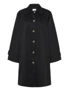 Lilli Coat Tynn Kåpe Black Noella