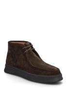 L53 990 Semskede Boots Snøresko Brown TGA By Ahler