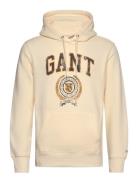 Front Graphic Sweat Hoodie Tops Sweat-shirts & Hoodies Hoodies Cream G...