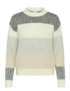 Kaneve Crewneck Pullover Tops Knitwear Jumpers White Kaffe