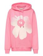 Teesi Unikko Placement Tops Sweat-shirts & Hoodies Hoodies Pink Marime...