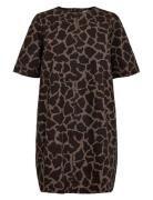 Nuharu Dress Kort Kjole Brown Nümph