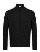 Bs Waldis Regular Fit Knitwear Tops Knitwear Full Zip Jumpers Black Br...