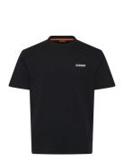 S-Small Box Ss Tops T-shirts Short-sleeved Black Napapijri