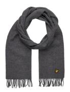 Plain Lambswool Scarf Accessories Scarves Winter Scarves Grey Lyle & S...