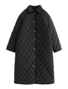 Vattert Kåpe Fôret Kåpe Black Lindex