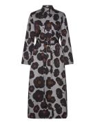 Molla Tumma Knelang Kjole Grey Marimekko