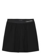 Punto Skirt Dresses & Skirts Skirts Short Skirts Black Calvin Klein