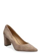 Kidsuede-Lanette Blkh-Pm-Cto Shoes Heels Pumps Classic Beige Lauren Ra...