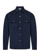 Bs Onier Overshirt Shirt Tops Overshirts Navy Bruun & Stengade