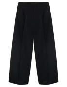 Pleated Wide Leg Trousers Bottoms Trousers Wide Leg Black Mango