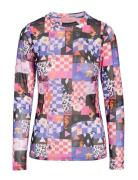 Madison Mesh Blouse Tops T-shirts & Tops Long-sleeved Pink Hunkøn