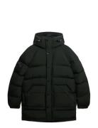 Xpd Longline Baffle Parka Parkas Jakke Green Superdry