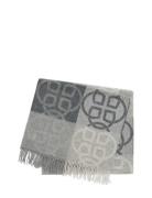 Monogram Wool Scarf Accessories Scarves Winter Scarves Grey GANT