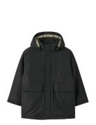 Nkmmarlow Parka Jacket Pb Parkas Jakke Black Name It