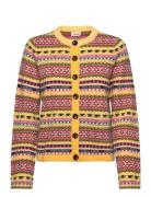 Annalisa Cardigan Tops Knitwear Cardigans Yellow Jumperfabriken