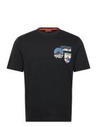 S-Montepiana Ss Tops T-shirts Short-sleeved Black Napapijri