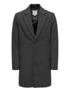 Onsmatthew Wool Coat Otw Noos Ullfrakk Frakk Grey ONLY & SONS
