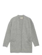 Cardigan Long Tops Knitwear Cardigans Grey Creamie