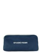 Celia Mini Toiletry Bag - Canvas Toalettveske Navy STUDIO FEDER