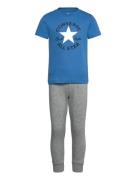 Ph-Pant Set Sets Sets With Short-sleeved T-shirt Grey Converse