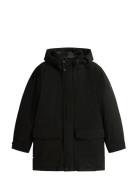 Rockie Down Parka Parkas Jakke Black Tommy Hilfiger