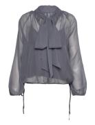 Dante6-Sonia Bohemian Blouse Tops Blouses Long-sleeved Grey Dante6