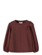 Nmfroisin Ls Top Tops T-shirts Long-sleeved T-shirts Burgundy Name It